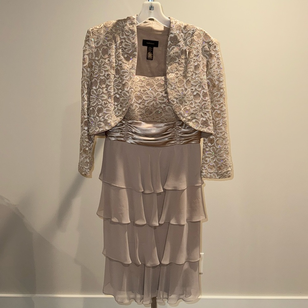 R & M Richards formal dress and jacket size 10